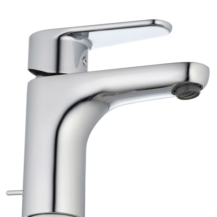 Kronenbach Radia 2.0 Waschtisch-Einhebelmischer Water-Save mit Ablaufgarnitur