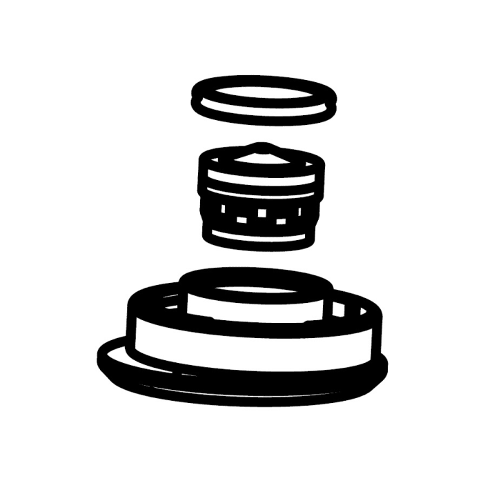 KWC Umstellbrause-Sieb zu KWC ZOE mit Licht