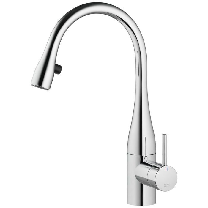 KWC EVE Einhand-Spültischbatterie mit LUMINAQUA LED-Technologie, Ausladung 19 cm