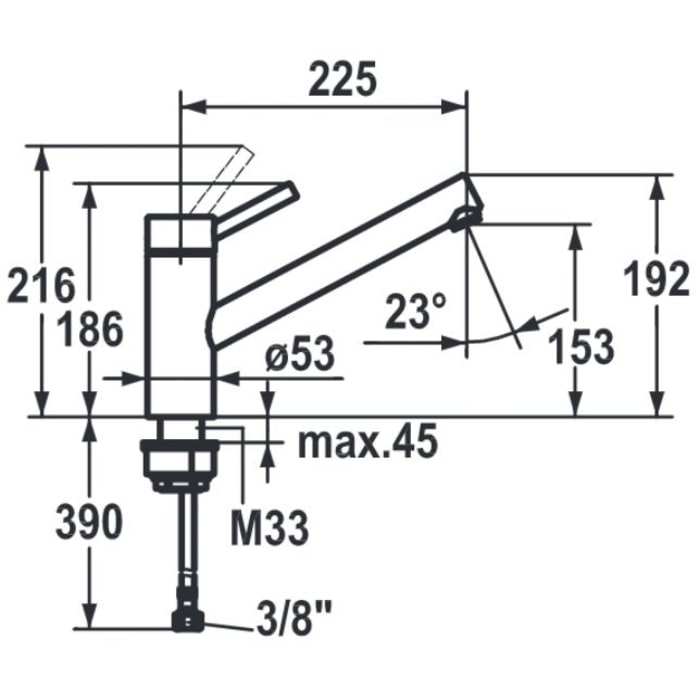 KWC Inox Einhebel-Spültischbatterie