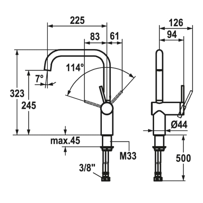KWC LIVELLO Einhand-Spültischbatterie