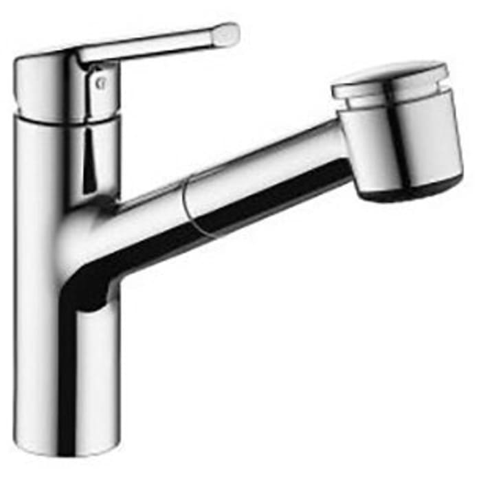 KWC LUNA-E Einhebel-Spültischbatterie mit Auszugbrause jetclean