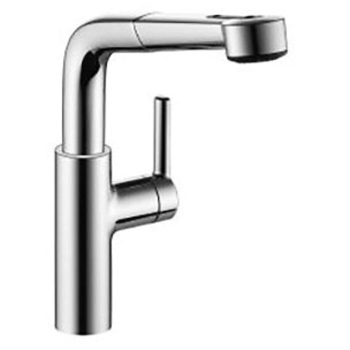 KWC SUNO Einhebel-Spültischbatterie Auslauf eckig, Auszugbrause mit jetclean