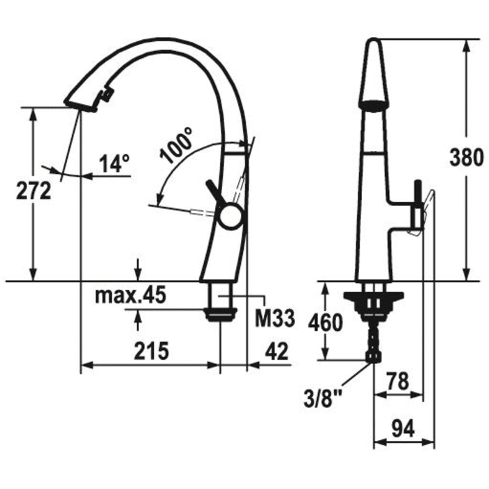 KWC ZOE Einhand-Spültischbatterie