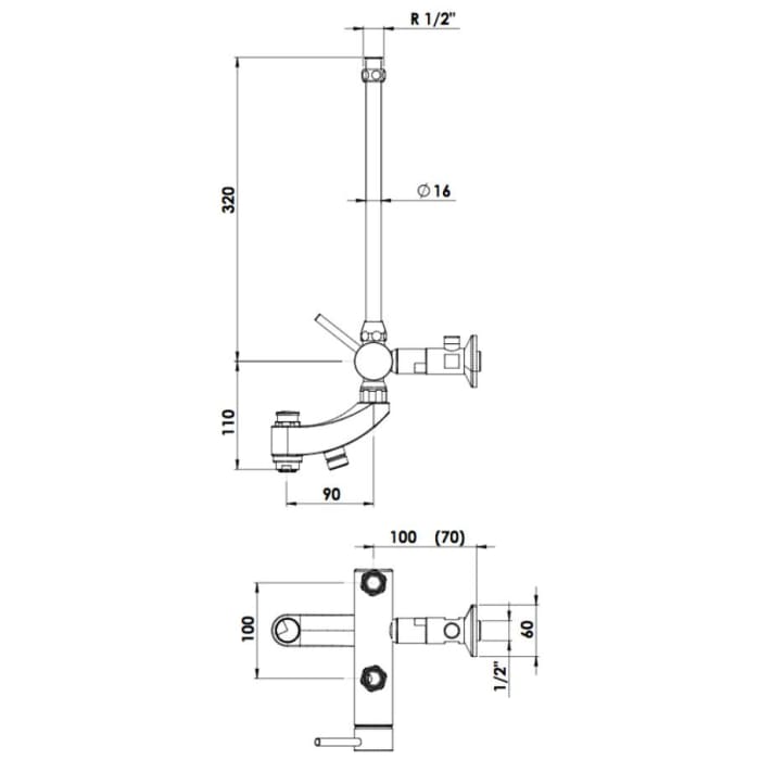 KWC Einhebelmischer Wanne Niederdruck