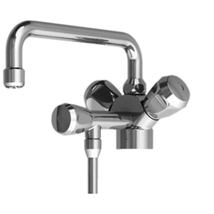 KWC Thekenarmatur Zweigriffmischer mit Unterspühlrohr