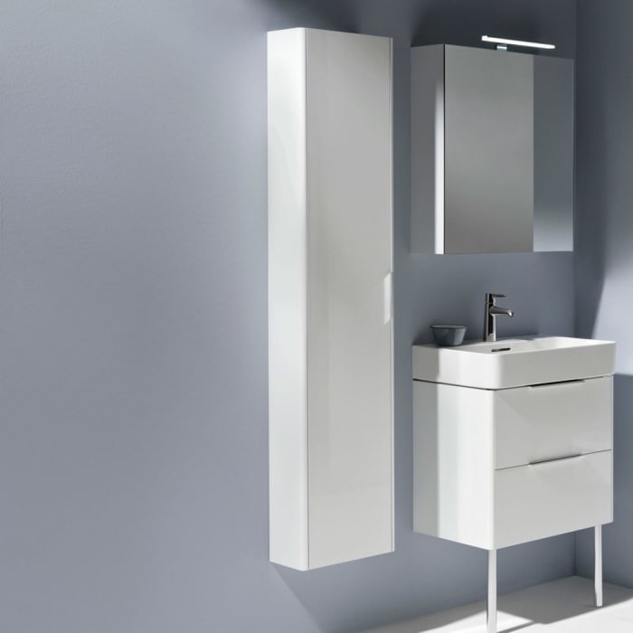 LAUFEN BASE Hochschrank 35 x 18,5 x 165 cm, Scharnier rechts mit Soft-Close