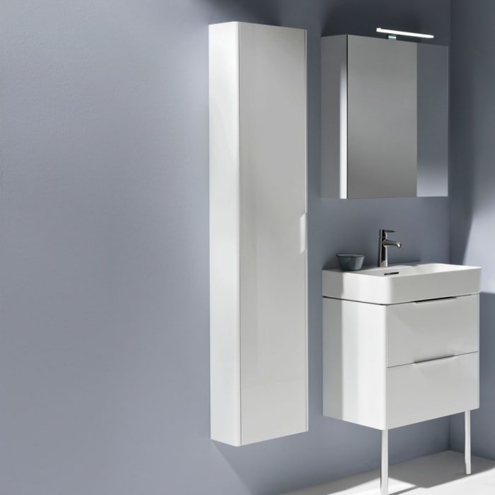 LAUFEN BASE Hochschrank 35 x 33,6 x 165 cm, 1 Tür, Scharnier links mit Soft-Close