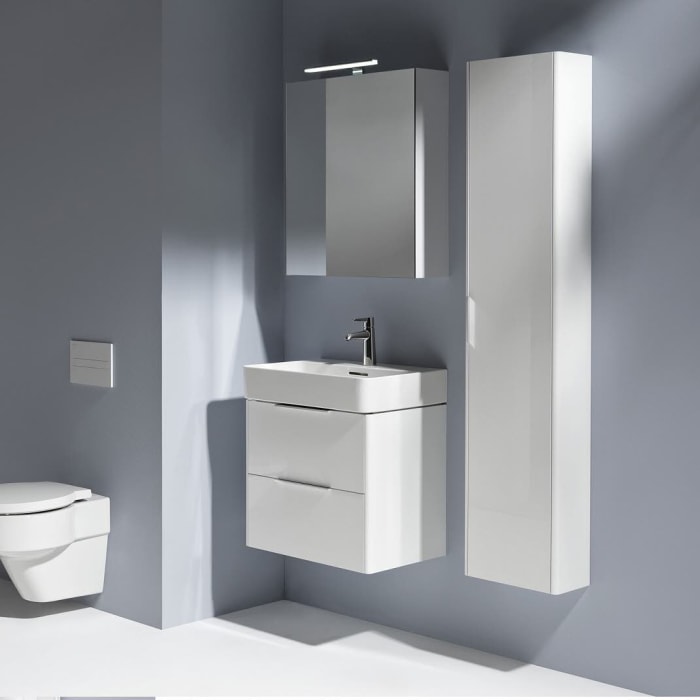 LAUFEN BASE Hochschrank 35 x 18,5 x 165 cm, Scharnier rechts mit Soft-Close