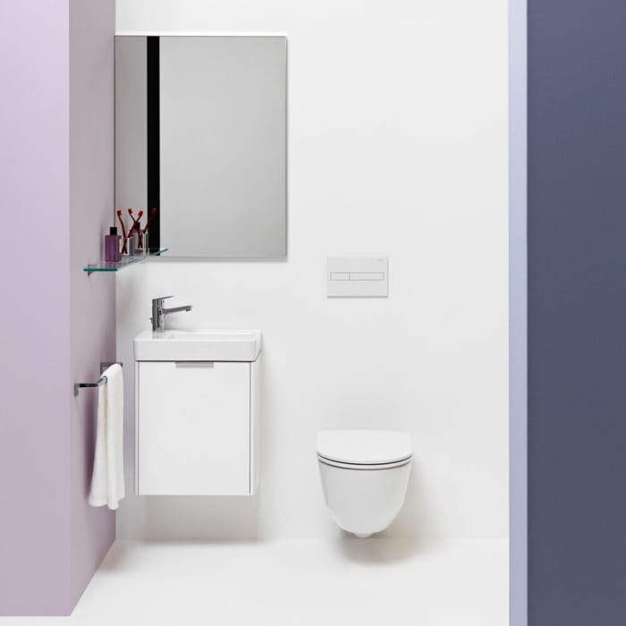 LAUFEN BASE Waschtischunterbau 47 x 26,5 cm, Scharnier links