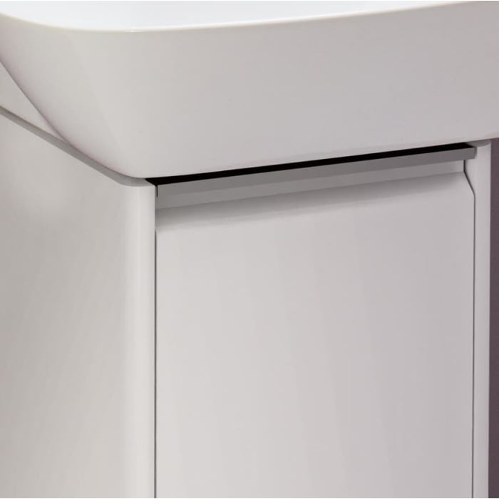 LAUFEN BASE für INO Waschtischunterbau 28 x 30 cm, Tür links, Griff eloxiert