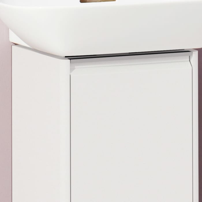 LAUFEN BASE für INO Waschtischunterbau 32 x 34 cm, Tür rechts, Griff eloxiert