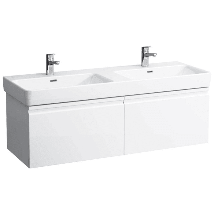 LAUFEN PRO S Waschtischunterbau 126 cm mit 2 Auszügen