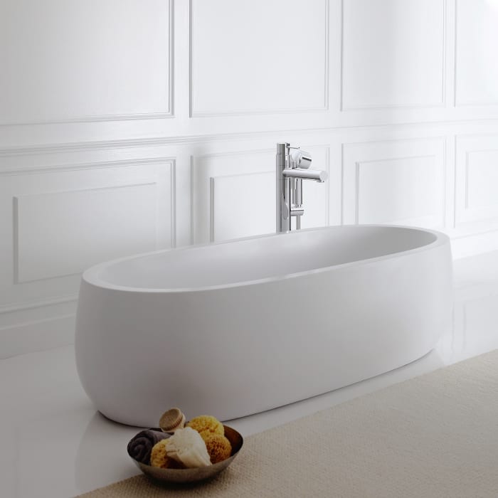 LAUFEN Il Bagno Alessi freistehende Badewanne 183 x 87 cm, ohne Beleuchtung
