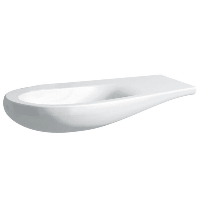 LAUFEN Alessi Waschtisch unterbaufähig 90 x 50 cm, ohne Hahnloch, mit Ablage rechts