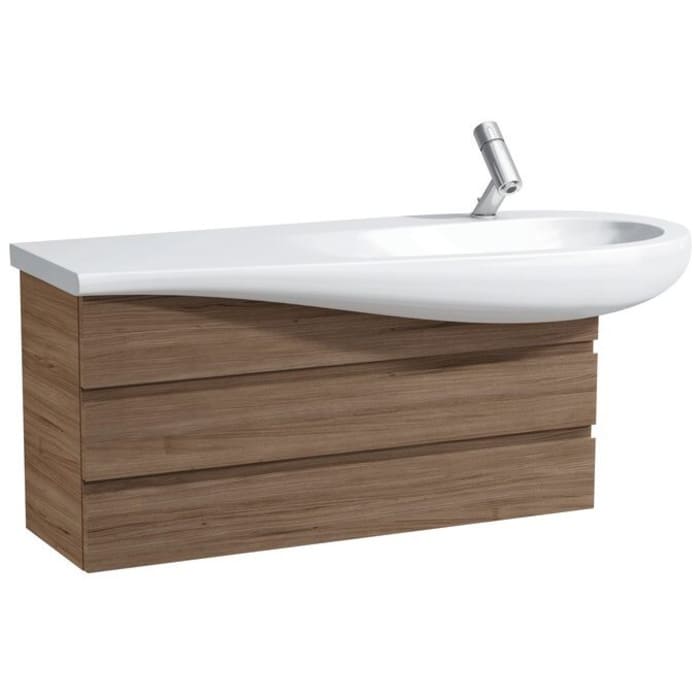 LAUFEN Alessi Waschtisch unterbaufähig 120 x 50 cm, mit Hahnloch und Ablage links