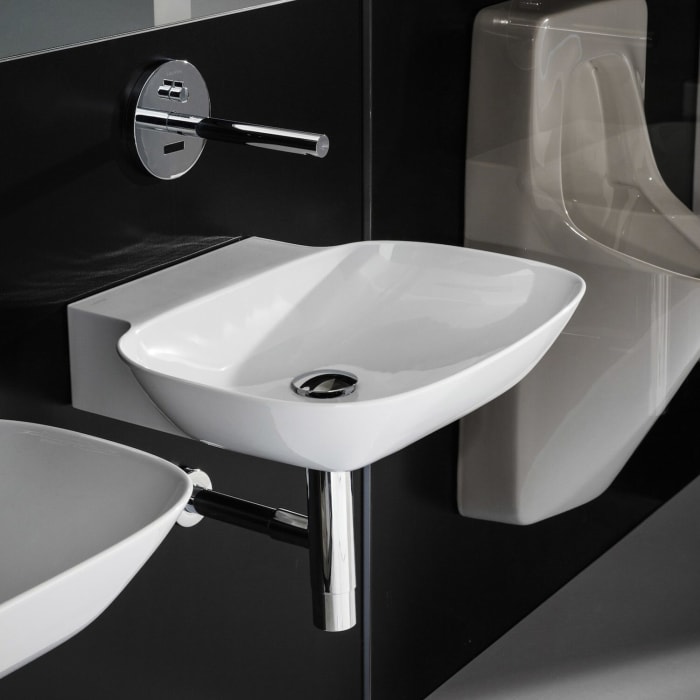 LAUFEN INO Waschtisch unterbaufähig 56 x 45 cm, ohne Hahnloch, ohne Überlauf