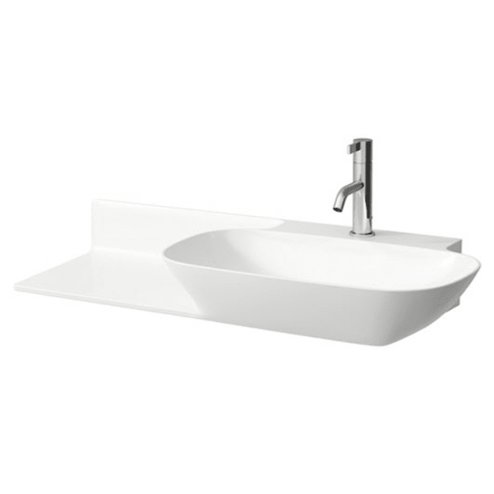 LAUFEN INO Waschtisch unterbaufähig 90 x 45 cm mit Ablage links, ohne Überlauf