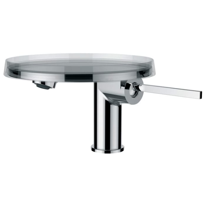 LAUFEN Kartell Einhebel-Waschtischmischer mit Deko-Disc und Ablaufventilhebel