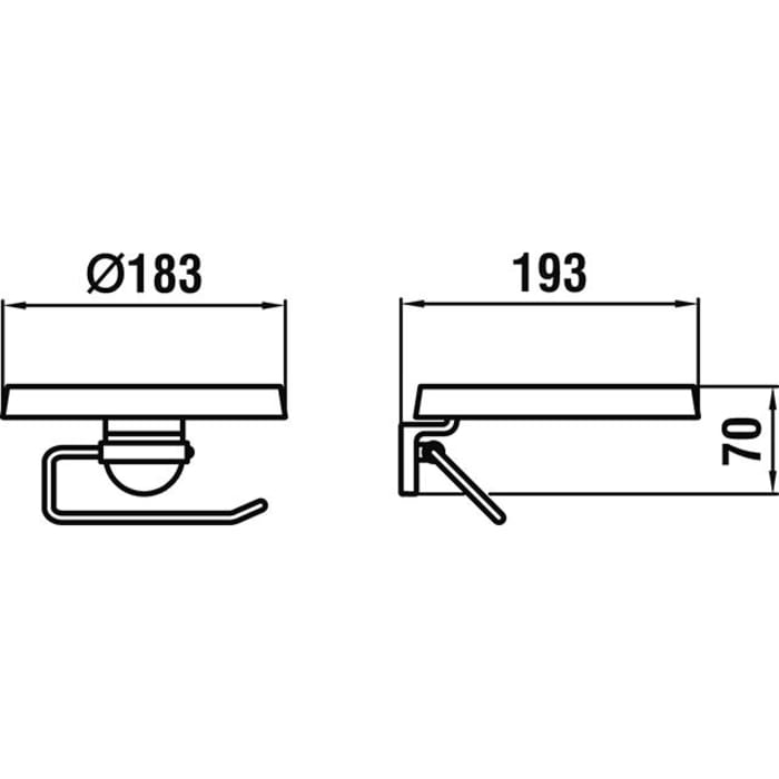 LAUFEN Kartell Toilettenpapierhalter mit Deko-Disc