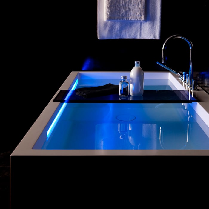 LAUFEN Kartell Rechteckbadewanne 170 x 86 cm, freistehend mit Kopfende rechts