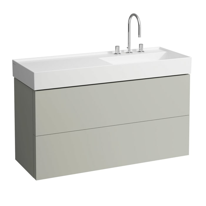 LAUFEN Kartell Waschtischunterbau 118 cm mit 2 Auszügen und Push & Pull Funktion