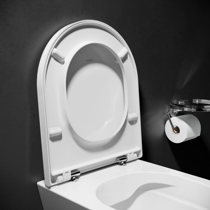 LAUFEN Kartell Wand WC PACK mit Tiefspüler spülrandlos, WC Sitz inkl. Absenkautomatik, EasyFit
