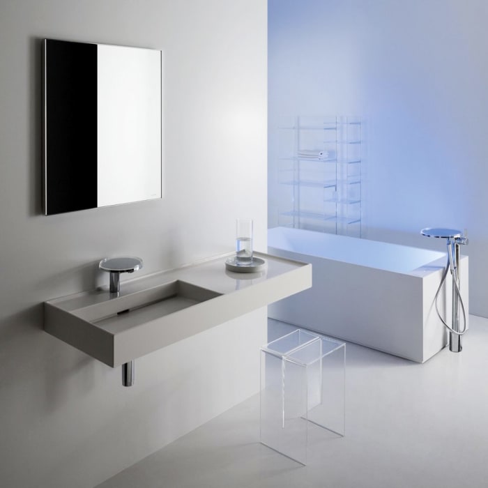 LAUFEN Kartell Waschtisch 120 x 46 cm, mit Ablage rechts, ohne Hahnloch