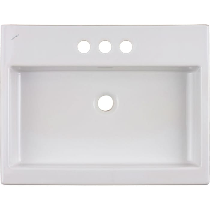 LAUFEN Living City Waschtisch 60 cm mit Überlauf und 3 Hahnlöchern