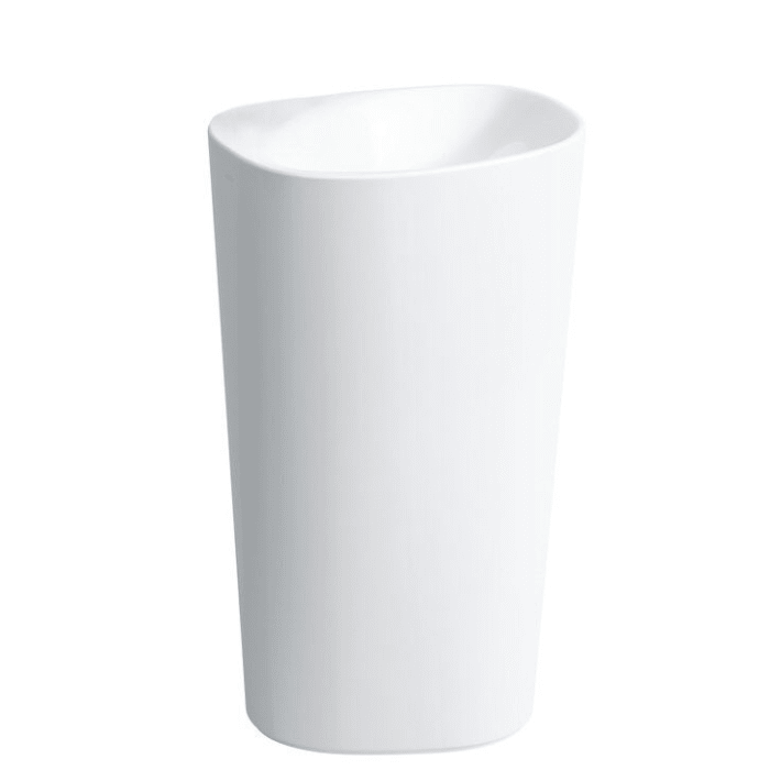 LAUFEN Palomba Waschtisch 52 x 43,5 cm mit integrierter Säule, ohne Hahnlochbohrung