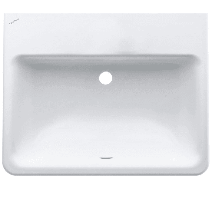 LAUFEN PRO S Einbauwaschtisch 56 cm von oben, ohne Hahnloch, mit Überlauf