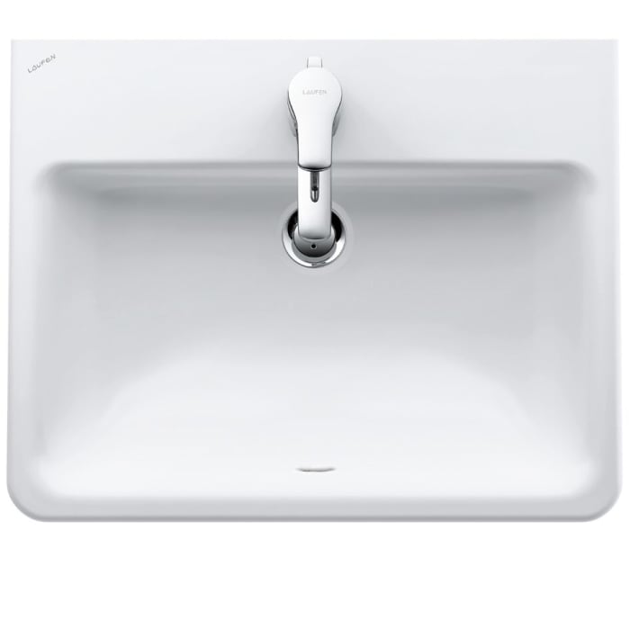 LAUFEN PRO S Einbauwaschtisch 56 cm von oben mit Hahnloch und Überlauf