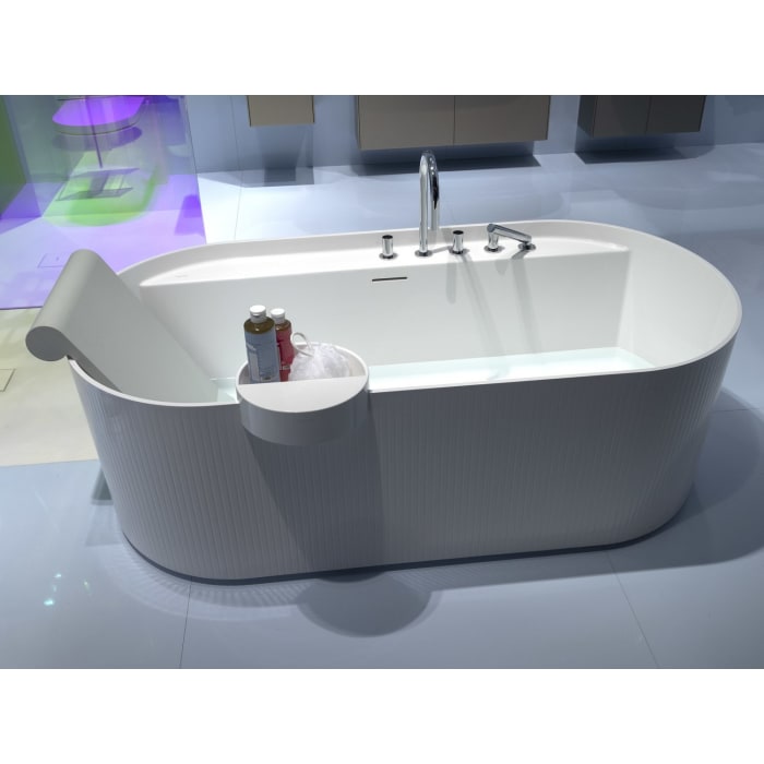 LAUFEN Sonar freistehende Badewanne  160 x 81,5 cm, mit Oberflächentextur