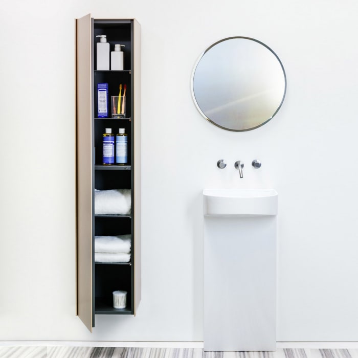 LAUFEN Sonar Hochschrank 33 x 33 x 160 cm mit 1 Tür, Anschlag links