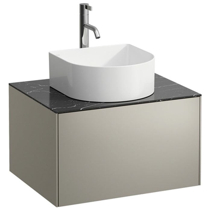 LAUFEN Sonar Schubladenelement 58 x 45 x 34 cm mit 1 Schublade, WT und Armatur-Ausschnitt mittig