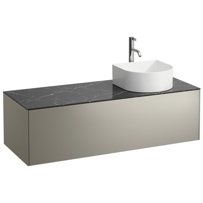 LAUFEN Sonar Schubladenelement 118 x 45 x 34 cm mit 1 Schublade, WT und Armatur-Ausschnitt rechts