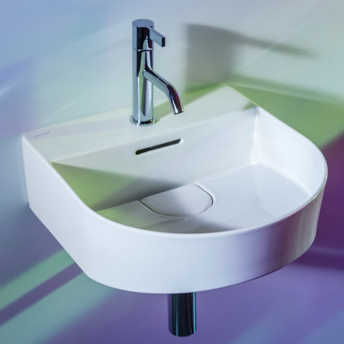 LAUFEN Sonar Aufsatzhandwaschbecken 41 x 42 cm, mit 1 Hahnloch