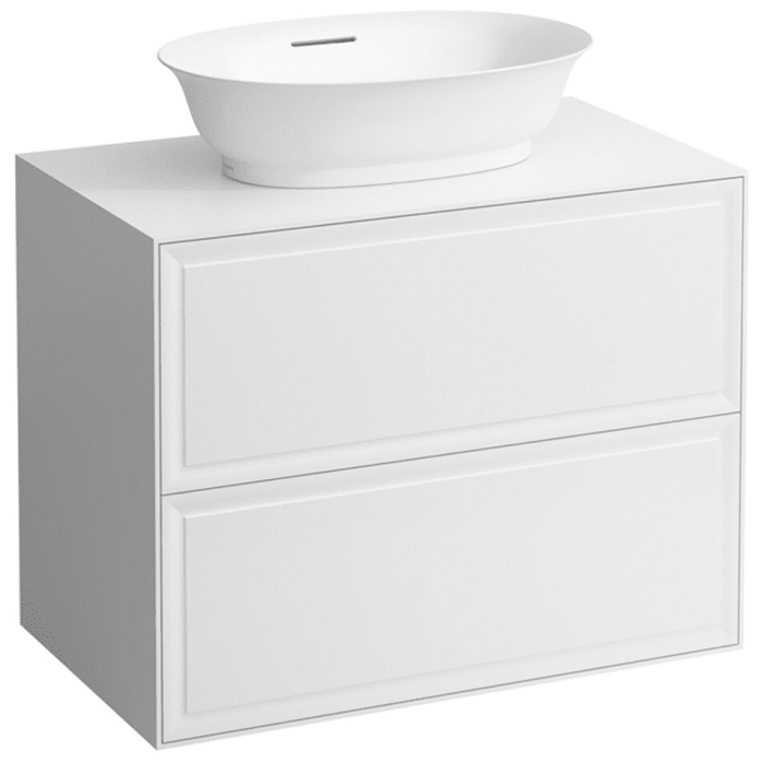 LAUFEN The New Classic Schubladen-Element 78 x 45 x 60 cm für WT-Schale mittig, mit 2 Schubladen