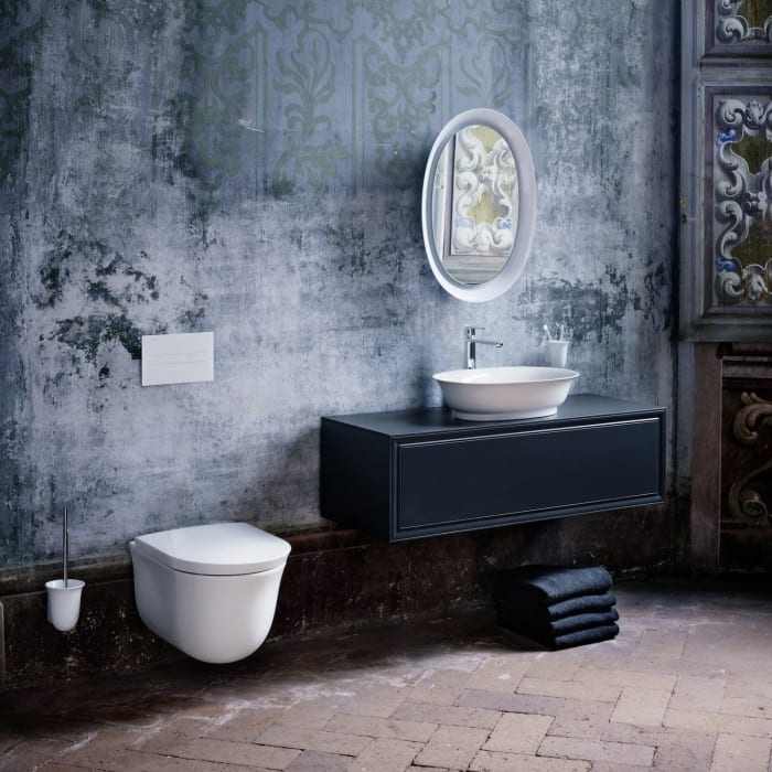 LAUFEN The New Classic Schubladen-Element 78 x 45 x 35 cm für WT-Schale mittig, mit 1 Schublade