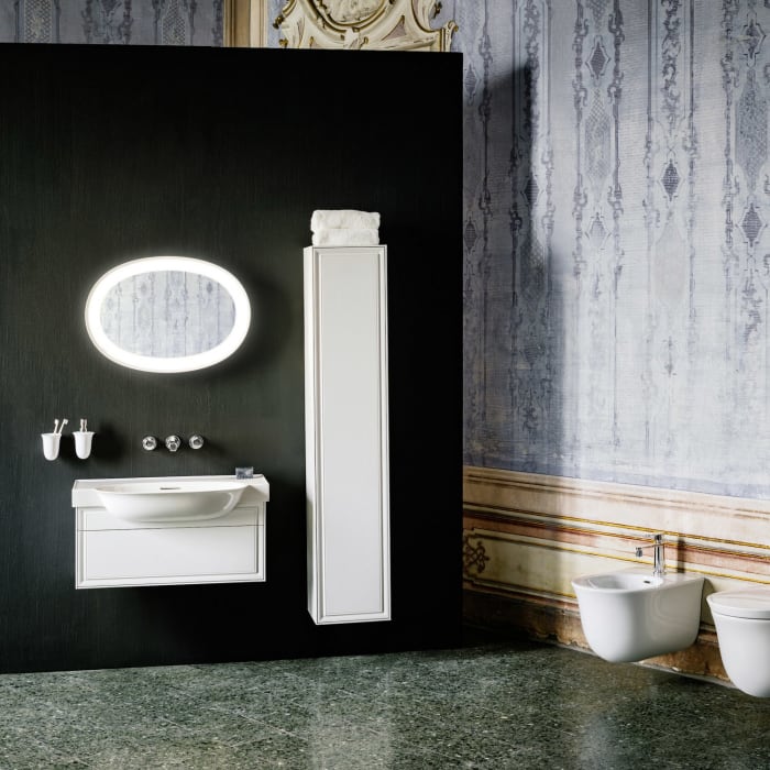 LAUFEN The New Classic Hochschrank 33 x 33 x 160 cm mit 1 Tür, Anschlag rechts