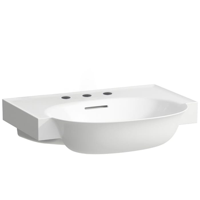 LAUFEN The New Classic Möbelwaschtisch 60 x 48 cm, mit 3 Hahnlöchern, mit Überlauf