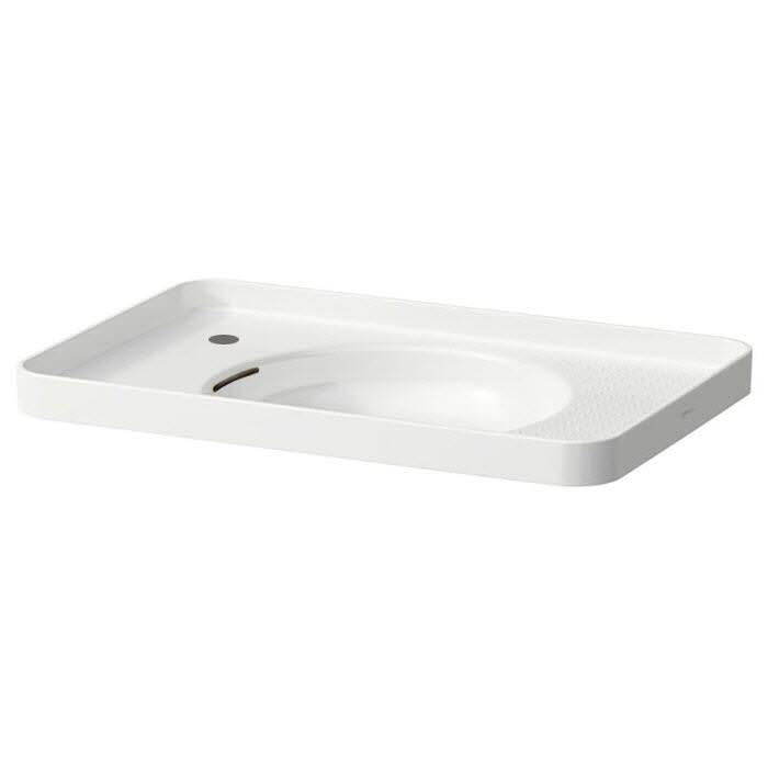 LAUFEN Val Einbauwaschtisch 55 x 36 cm mit Hahnloch links, mit Überlauf