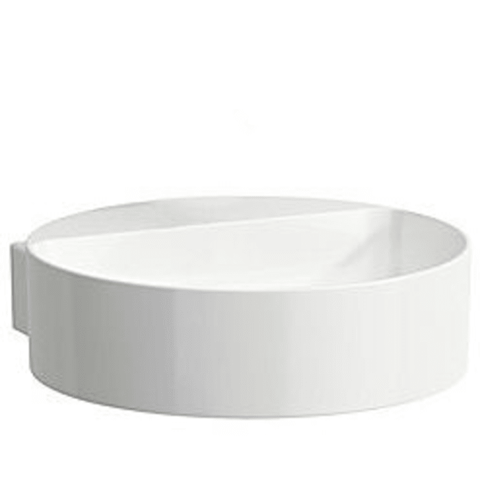 LAUFEN Val Aufsatzhandwaschbecken wandmontiert 40 x 42,5 cm ohne Hahnloch, ohne Überlauf