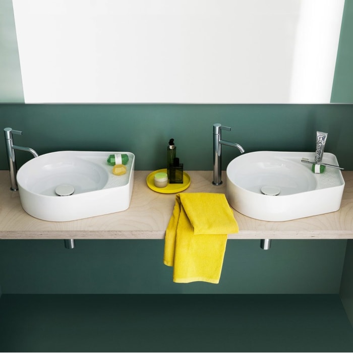 LAUFEN Val Waschtisch-Schale 50 x 40 cm mit 1 Hahnloch, mit Überlauf