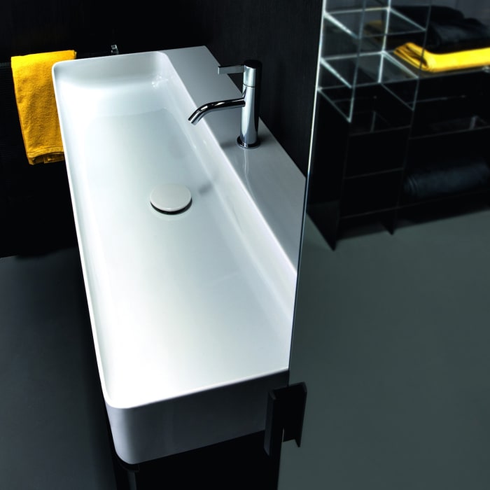 LAUFEN Val Waschtisch, unterbaufähig 120 x 42 cm, mit 1 Hahnloch, mit Überlauf