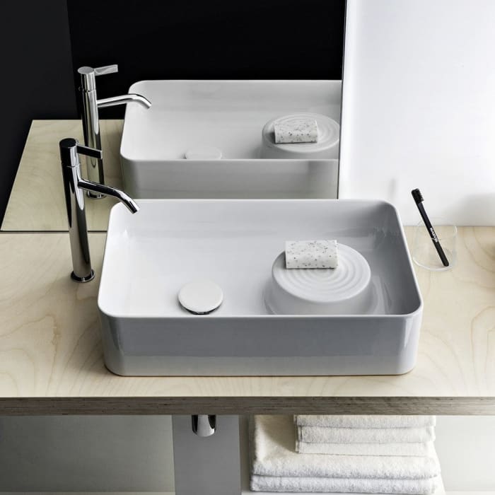 LAUFEN Val Waschtisch-Schale 55 x 36 cm ohne Hahnloch, ohne Überlauf