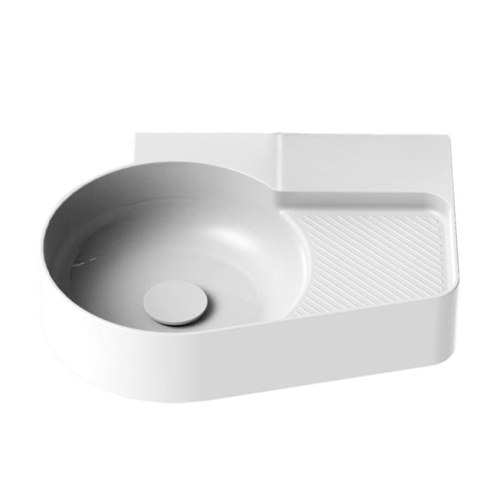 LAUFEN Val Waschtisch unterbaufähig 53 x 40 cm, ohne Hahnloch, mit Überlauf