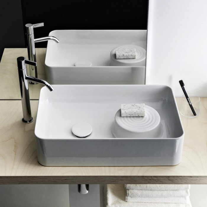 LAUFEN Val Waschtisch-Schale 55 x 36 cm ohne Hahnloch, ohne Überlauf