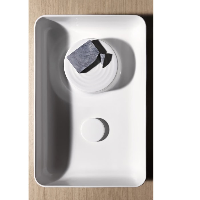 LAUFEN Val Waschtisch-Schale 55 x 36 cm ohne Hahnloch, ohne Überlauf