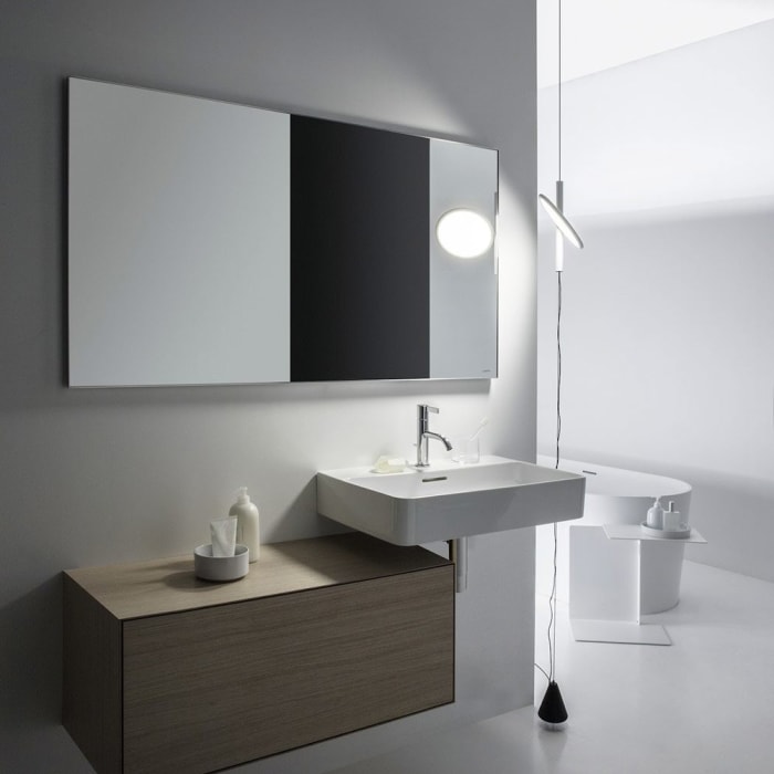 LAUFEN Val Waschtisch, unterbaufähig 60 x 42 cm ohne Hahnloch, mit Überlauf